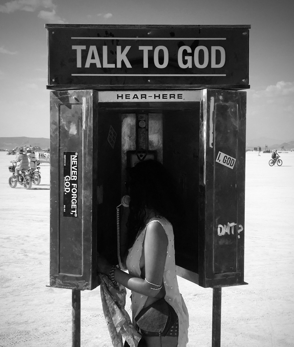 a girl talks to god
